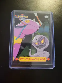 Pokemon Card - #23 Ekans/#24 Arbok TV12 - Topps Series 1 - Textured Holo - Image 3