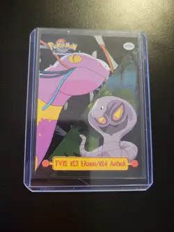 Pokemon Card - #23 Ekans/#24 Arbok TV12 - Topps Series 1 - Textured Holo - Image 4
