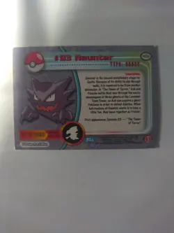 2000 Topps Pokemon Tv Animation Edition Blue Foil Card #93 Haunter - Image 4