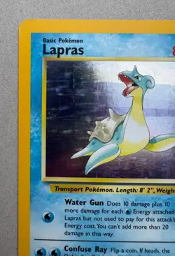Lapras Holo Rare 10/62 1999 Fossil, Pokemon TCG Raw Card - Image 2