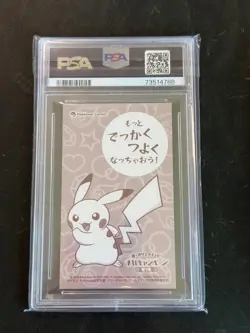 PSA 9 Poncho-Wearing Pikachu Business Card M Charizard X Mega Charizard Pokemon - Image 2