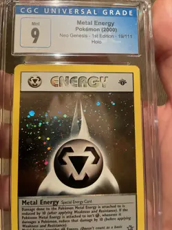 Metal Energy Neo Genesis 1st Edition Holo English Pokemon Card - CGC 9 - Image 4