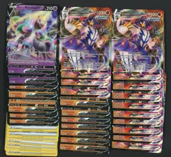 Lot of (64) Assorted Pokemon Cards Urishifu vmax Energy Regieleki V Redidrago - Image 1