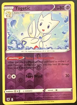 Togetic 056/189 Astral Radiance Reverse Holo Uncommon Pokemon Card - Image 1