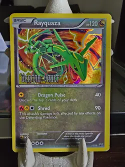 Rayquaza Dragon Vault Holo Stamped Card 11/20 - Image 2
