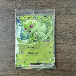 Sprigatito ex - Paldea Adventure Chest Promo SVP 087 Pokemon TCG Card SEALED - Image 1