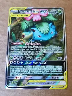 Venasaur & Snivy GX Tag Team SM229 - 2019 Black Star Promo Pokemon Card TCG - Image 1