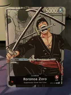 Roronoa Zoro - OP01-001 (Alternate Art) OP01-001 One Piece Promotion Cards Foil - Image 1