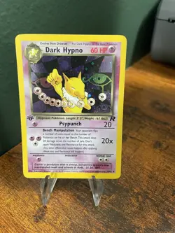 Pokemon Dark Hypno 1st Edition Holo Rare Card Team Rockets Set 9/82 - Image 1