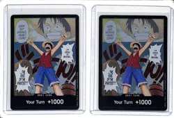 (2) Lot 2024 One Piece TCG Don!! Card Your Turn +1000 Alternate Art #NNO - Image 1