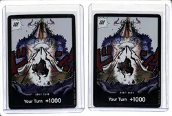 (2) Lot 2024 One Piece TCG Don!! Card Your Turn +1000 Alternate Art #NNO - Image 1