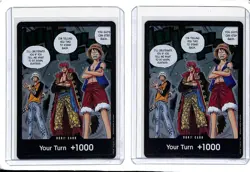 (2) Lot 2024 One Piece TCG Don!! Card Your Turn +1000 Alternate Art #NNO - Image 1