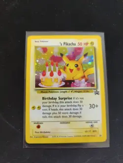 Pokemon Pikachu Birthday Promo Card Wizards of the Coast - Image 1