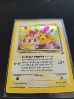 Pokemon Pikachu Birthday Promo Card Wizards of the Coast - Image 2