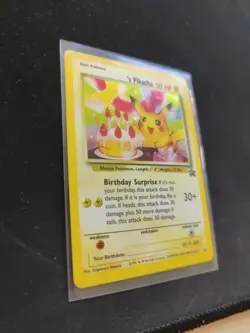 Pokemon Pikachu Birthday Promo Card Wizards of the Coast - Image 3