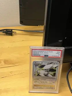 PSA 9 Pokemon Arceus Lv X Platinum: Arceus 96/99 Holo Rare Card - Image 2