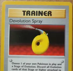 Devolution Spray 72/102 Rare Non-Holo Base Set Pokemon Trainer Card LP - Image 2