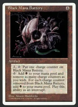 ***Black Mana Battery*** MTG Alternate 4th Edition Kid Icarus - Image 1