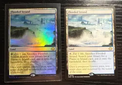 x2 Flooded Strand 220 Magic the Gathering Modern Horizons 3 NM FOIL + NON FOIL - Image 1