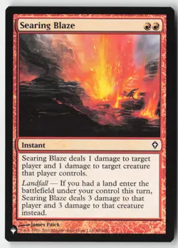 MTG - Searing Blaze C (The List) 90/145 LP-NM - Image 1