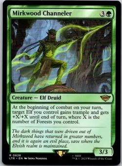 Magic the Gathering Mirkwood Channeler The Lord of the Rings MTG - Image 1