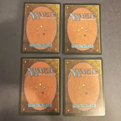 Lot Of 4 "Demonic Tutor" MTG Revised Edition Magic The Gathering MINT! - Image 2