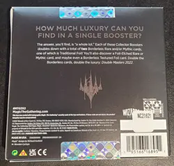 MAGIC THE GATHERING DOUBLE MASTERS 2022 COLLECTOR BOOSTERS FACTORY SEALED BOX! 195166168951 - Image 2