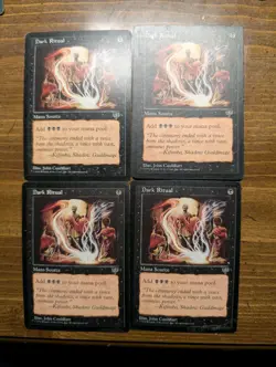Dark Ritual - Mirage X4 - Magic The Gathering - Image 1