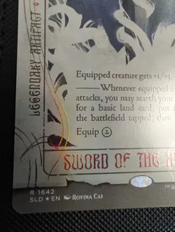 MTG Sword of the Animist (Rainbow Foil) Secret Lair Drop Foil 1642 - Image 4