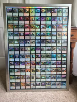 MTG Foil War of The Spark Rare Uncut Sheet 2019 Pro Framed Museum Glass AMAZING! - Image 4