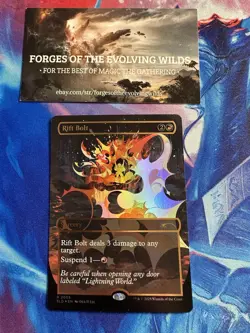 Rift Bolt Raised Foil Everything is on Fire Secret Lair - Image 1