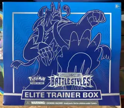 SEALED! Pokemon TCG Sword & Shield - Battle Styles - Elite Trainer Box ETB BLUE - Image 1