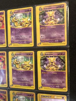Pokemon Expedition Base Lot. Abra #93, Kadabra #84, and Alakazam Non Holo #33 LP - Image 2
