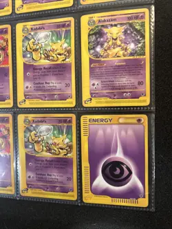 Pokemon Expedition Base Lot. Abra #93, Kadabra #84, and Alakazam Non Holo #33 LP - Image 3