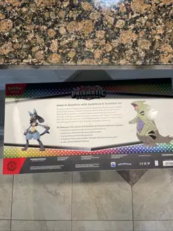 Pokemon Prismatic Evolutions Lucario Ex & Tyranitar Ex Premium Collection Box - Image 3