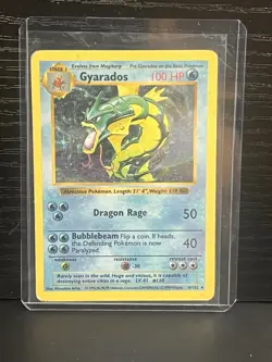 1999 Pokemon Set Shadowless Ninetales Holo 12/102 & Gyarados 6/102 HP - Image 3
