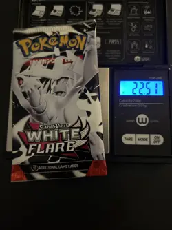 Very Heavy! 22.51g Pokemon TCG SV10.5 White Flare Booster Pack Sealed! - Image 1