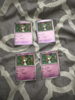 4x Ralts 058/132 Mega Evolution Pokemon TCG Near Mint Card Playset NM MEG - Image 1
