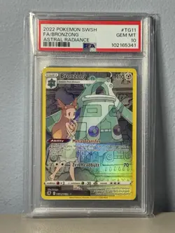 2022 POKEMON SWORD & SHIELD ASTRAL RADIANCE #TG11 FULL ART/BRONZONG PSA 10 - Image 1