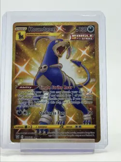 HOUNDOOM 2021 POKEMON SWORD SHIELD BATTLE STYLES SECRET RARE 179/163 Q3726 - Image 1