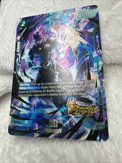 Hit FS10-12 Bonus Pack Gold Alternate Art Dragon Ball Legends Card - Image 3
