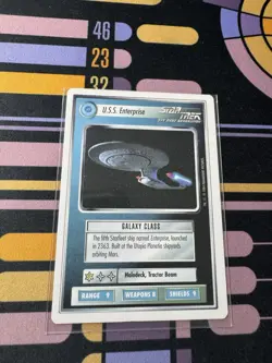 Star Trek Premiere CCG USS Enterprise WB Card Alpha 1994 - Image 1