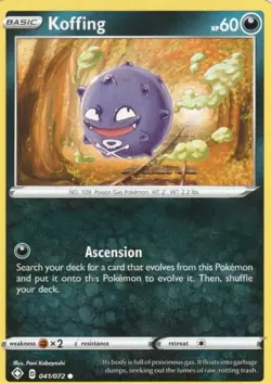 Koffing 041/072 - Common - Shining Fates Pokemon Card - Image 1