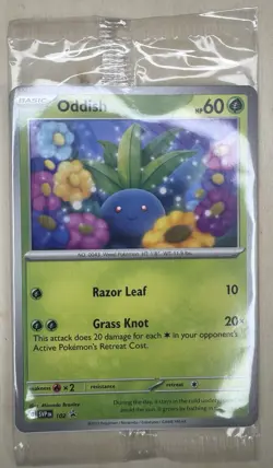 Oddish SVP 102 Promo Card Path To The Peak Pokemon Scarlet and Violet-Sealed - Image 1