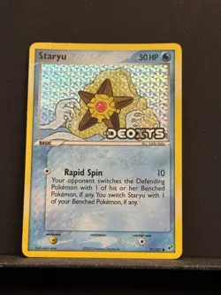 Staryu 77/107 Ex Deoxys Reverse Holo Stamped 2005 Pokemon Card LP - Image 1