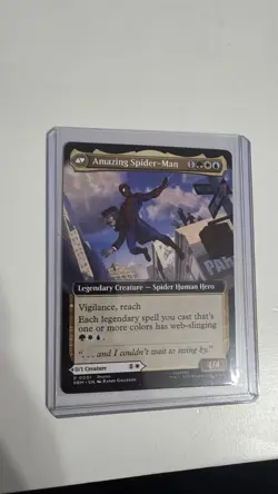 NYCC 2025 MTG Peter Parker / Amazing SPIDER-MAN PROMO Card Magic Gathering - Image 1