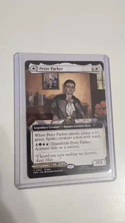 NYCC 2025 MTG Peter Parker / Amazing SPIDER-MAN PROMO Card Magic Gathering - Image 2