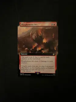 Blasphemous Act Extended Art #472 [Doctor Who Commander] Magic MTG Cards NM - Image 1