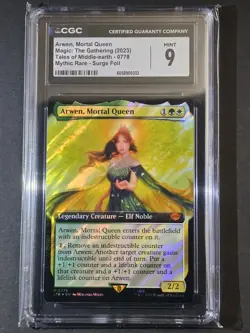 MTG CGC 9 Arwen Mortal Queen Extended Art Surge Foil M 778 The Lord Of The Rings - Image 1