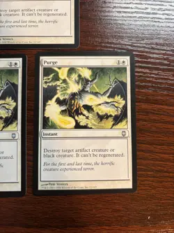 "Purge" - MTG Magic the Gathering Darksteel Set (3 Cards) (12/165) - Image 3
